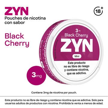 ZYN Black Cherry 3mg.