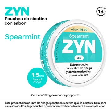 ZYN Spearmint 1.5mg.