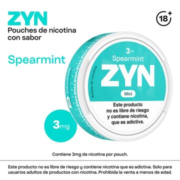 ZYN Spearmint 3mg.